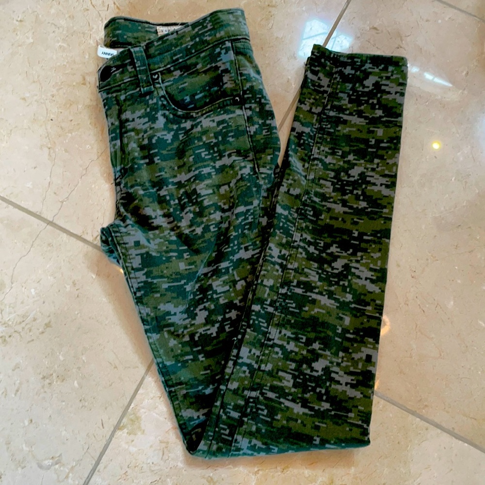 Rag and bone camo print Jean legging